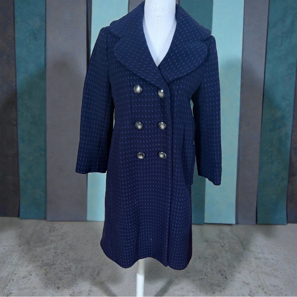 Marc By Marc Jacobs dark blue Coat with Patterned Texture size S